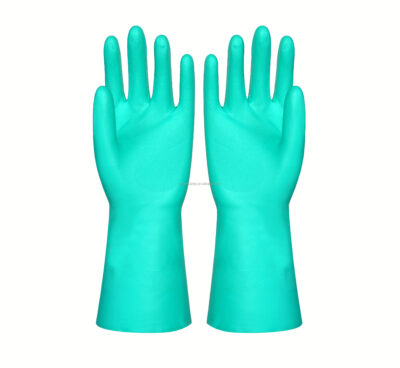 chemical resistant nitrile work gloves
