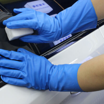 chemical resistant nitrile work gloves