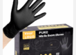 9 inch blue black latex free nitrile gloves