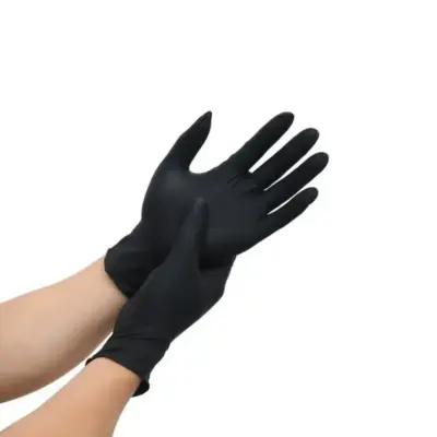 Custom logo latex free nitrile disposable gloves