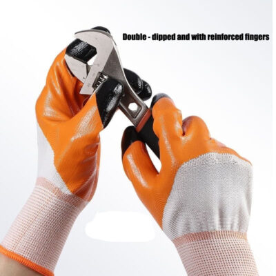 coated nylon work safety gloves