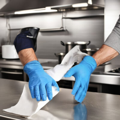 Food grade powder free nitrile gloves