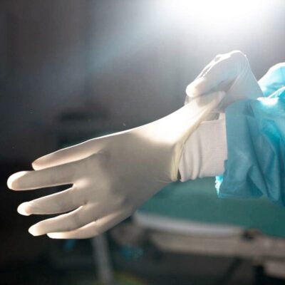 black powder-free exam nitrile gloves