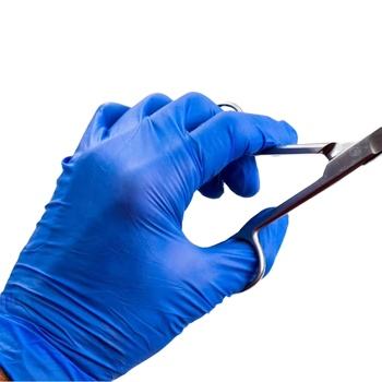 black powder-free exam nitrile gloves