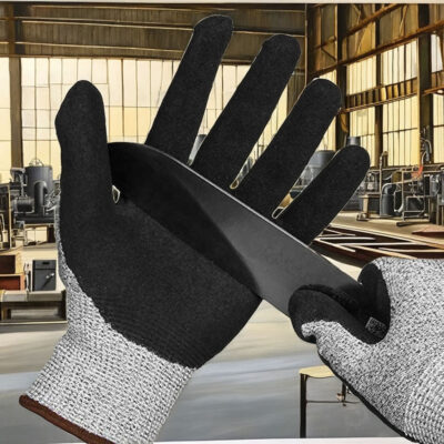 nitrile anti-cutting safety gloves
