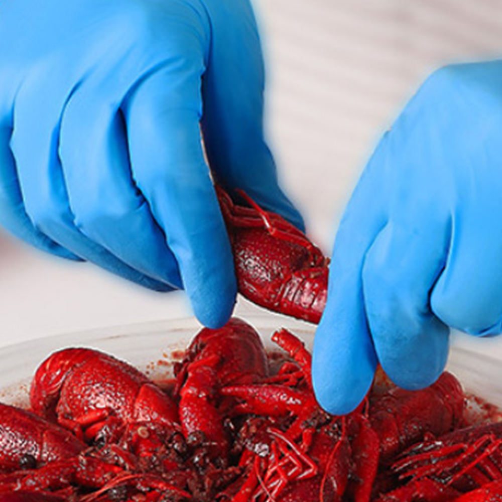 Oil-resistant waterproof nitrile gloves