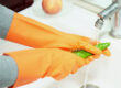 Orange diamond grip bulk nitrile gloves