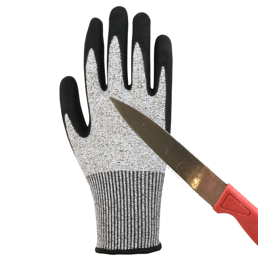 cut resistant nitrile safety gloves