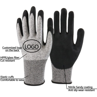 cut resistant nitrile safety gloves