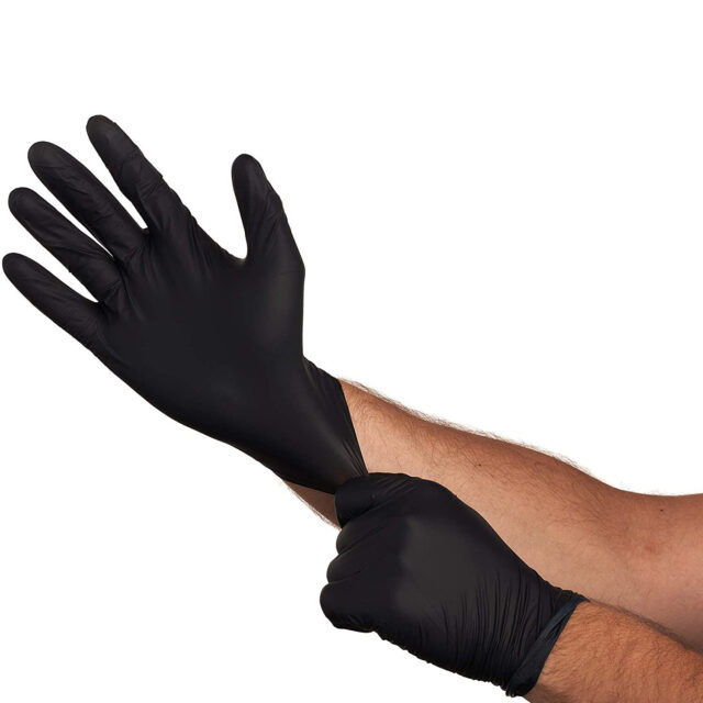 nitrile vinyl powder-free exam gloves