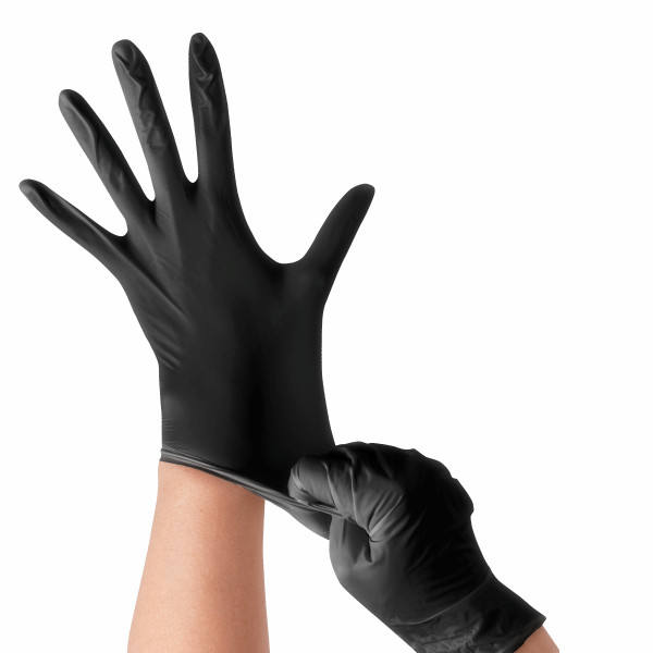 Wholesale black nitrile gloves for tattoo