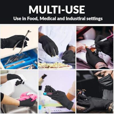 Wholesale black nitrile gloves for tattoo