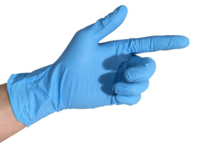 nitrile medical gloves finger