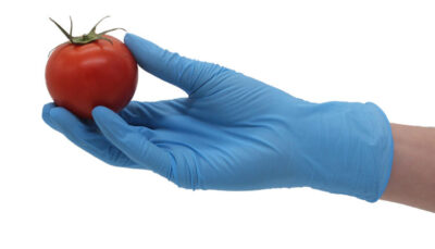 nitrile medical gloves finger