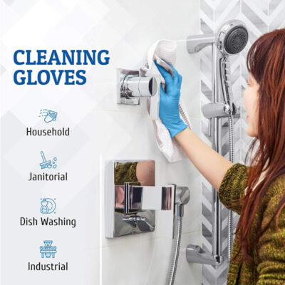 disposable nitrile examination gloves