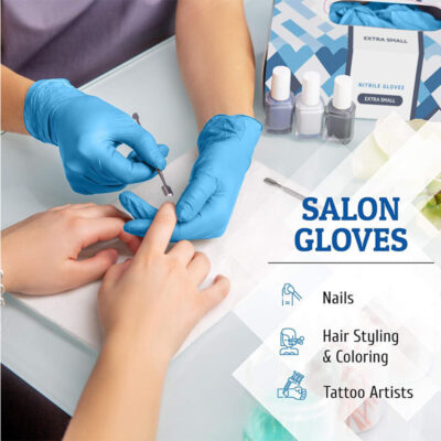 disposable nitrile examination gloves