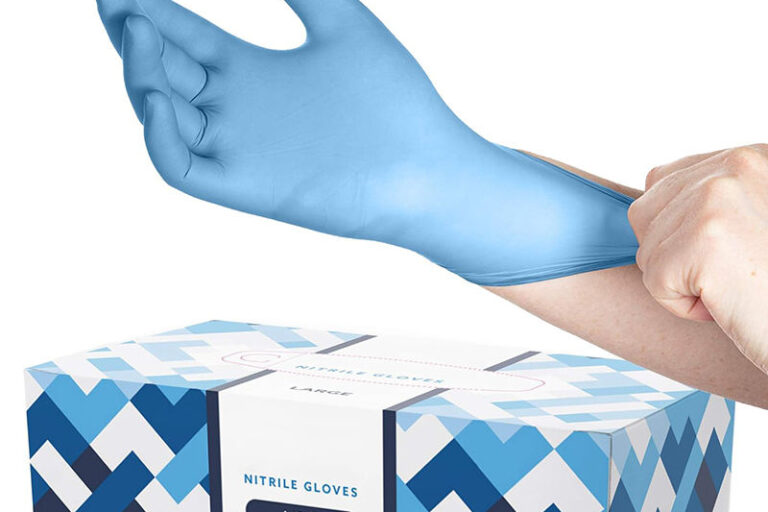 disposable nitrile examination gloves