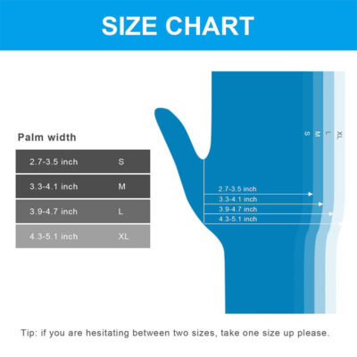 Blue disposable food-grade nitrile gloves