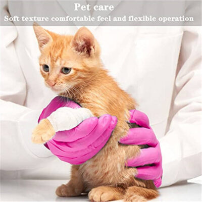 3mil hot pink disposable nitrile gloves