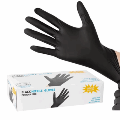 Custom package examination nitrile gloves