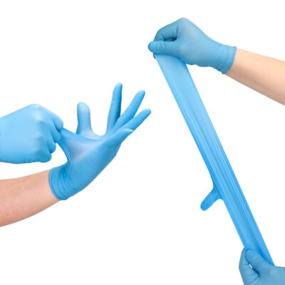 Powder-free disposable nitrile gloves