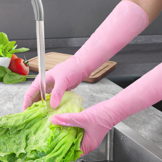 Extra long food safety nitrile gloves