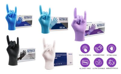 nitrile gloves for tattoo and beauty salon work