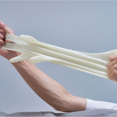 Long cuff nitrile safety gloves