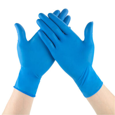 Medical color nitrile exam gloves