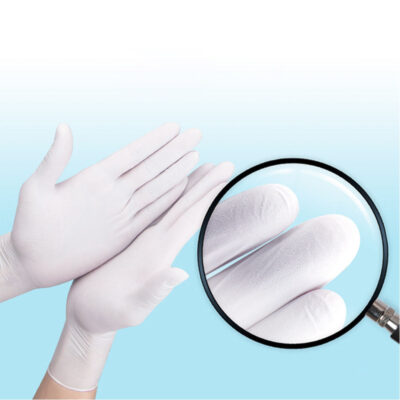 Medical color nitrile exam gloves