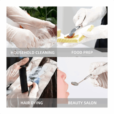 Durable powder-free medical nitrile gloves