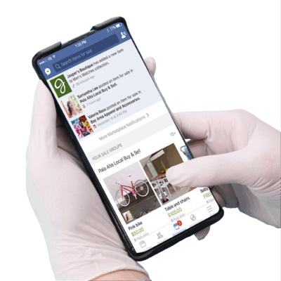 Durable powder-free medical nitrile gloves