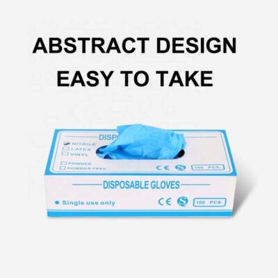 Disposable nitrile examination gloves