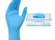 Disposable nitrile examination gloves